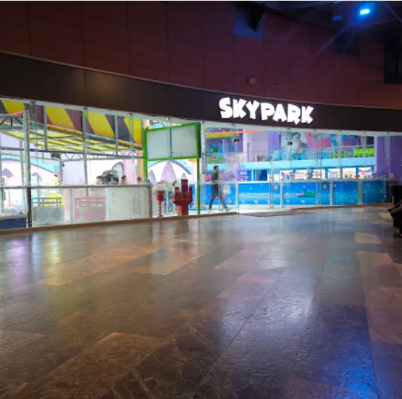 Entrada de SkyPark Punto Sur dentro de Plaza Punto Sur